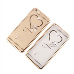 Dėklas LG K420/K430 K10 silikoninis Diamond Heart